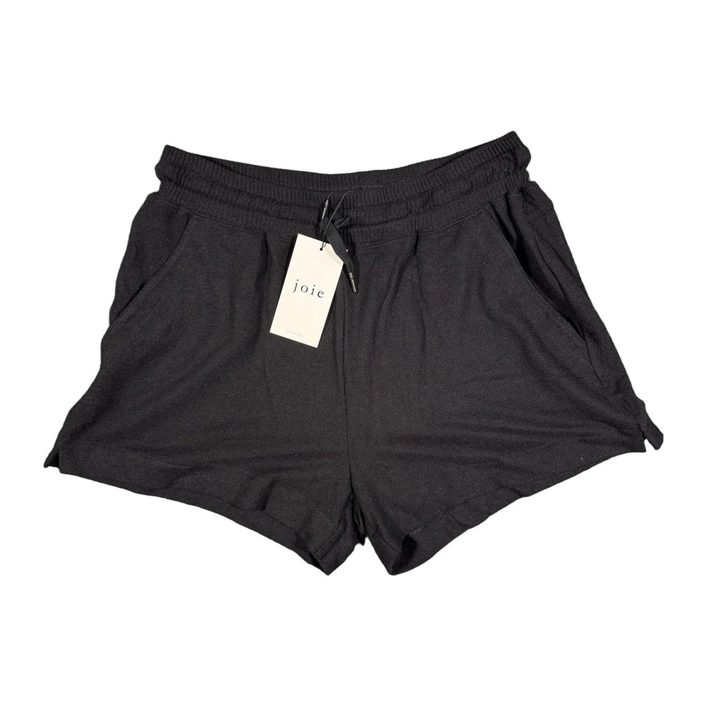 Joie Athel Womens Black Drawstring Lounge Shorts Size S Pockets USA NWT